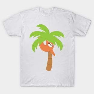 Sloth Hanging on Coconut Tree T-Shirt